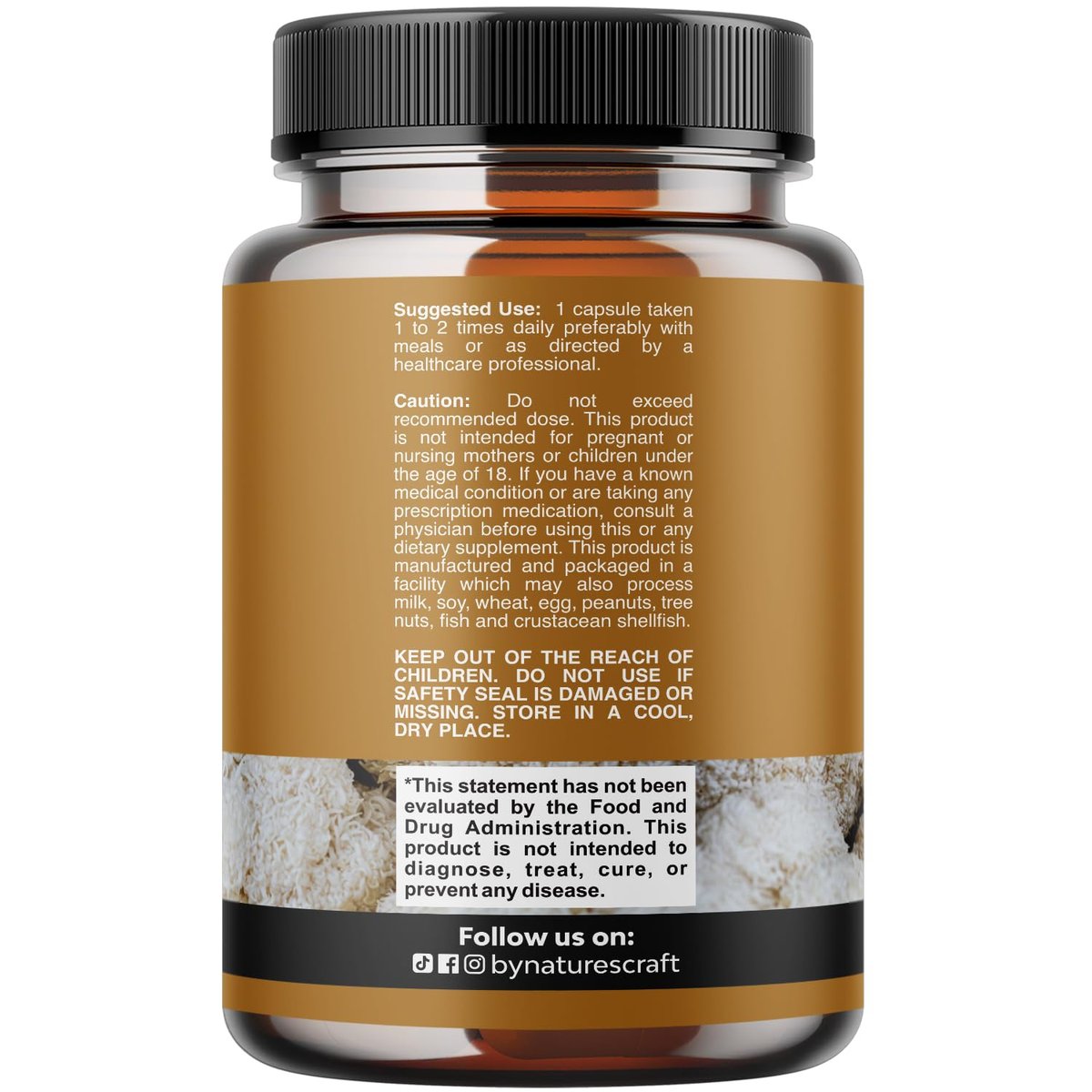 Advanced Lions Mähnenpilz Komplex – Kapseln mit Reishi, Chaga, Maitake & Shiitake für Gehirngesundheit, Gedächtnis & Fokus – Nootropikum für geistige Klarheit – 60 Kapseln