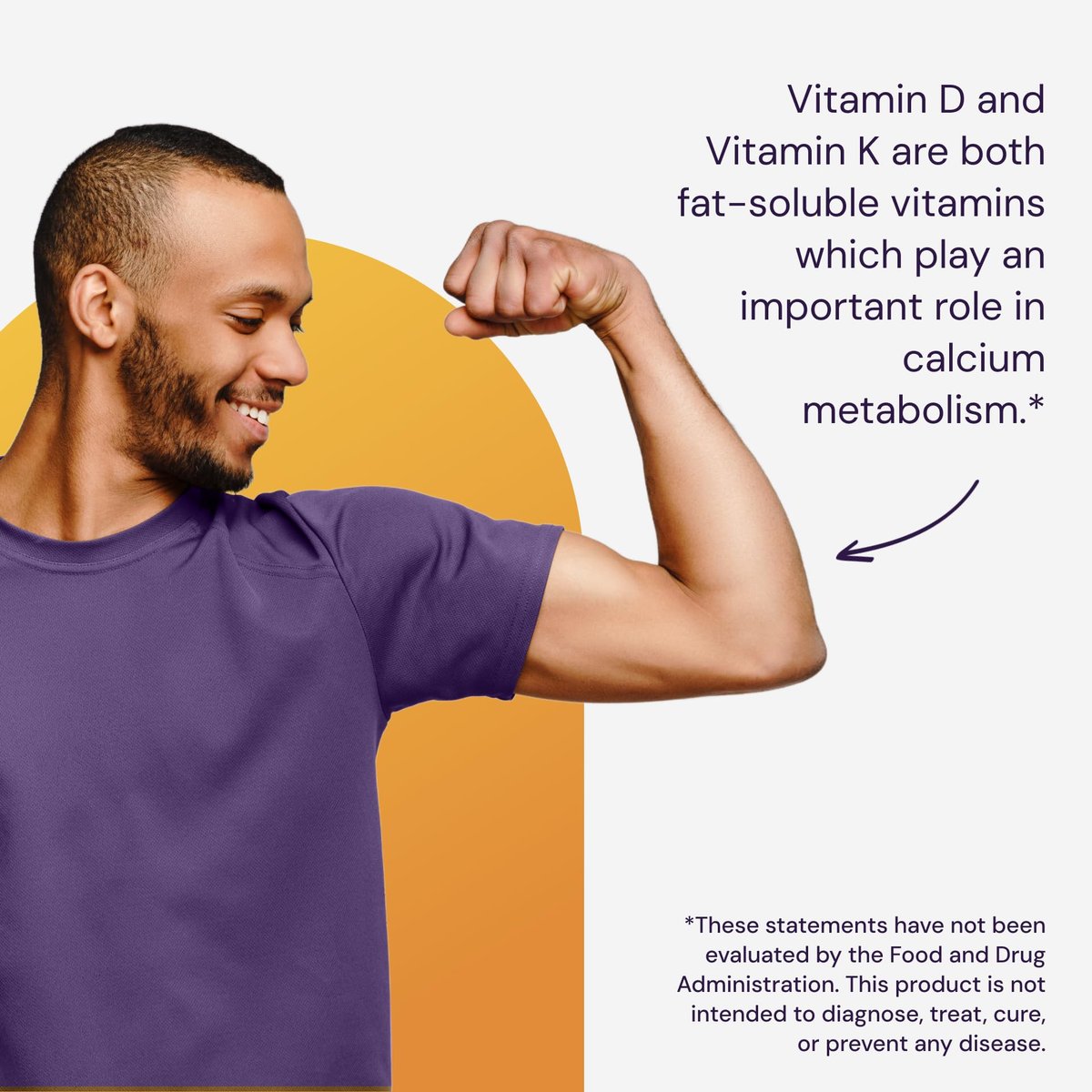Healthy Origins Vitamin D3 & K2 – Hoch bioverfügbares Vitamin D3 (50 µg) & K2 (200 µg) – Nicht-GVO & glutenfrei – 60 Softgels