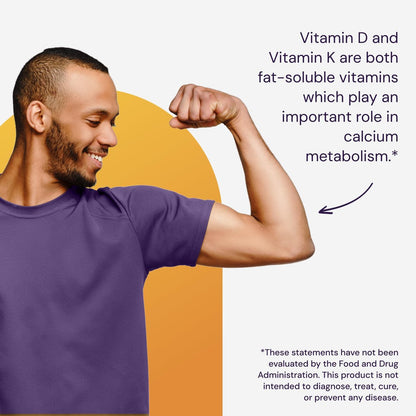 Healthy Origins Vitamin D3 & K2 – Hoch bioverfügbares Vitamin D3 (50 µg) & K2 (200 µg) – Nicht-GVO & glutenfrei – 60 Softgels