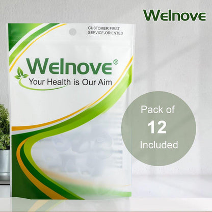 Welnove Gel Zehenspreizer, kleiner Zeh Spacer, kleine Zeh Polster zur Verhinderung von Reibung & Druckentlastung (12er Pack)
