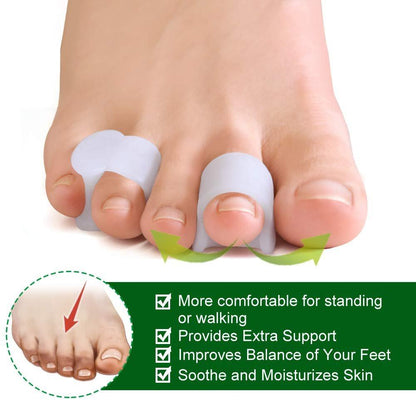 Welnove Gel Zehenspreizer, kleiner Zeh Spacer, kleine Zeh Polster zur Verhinderung von Reibung & Druckentlastung (12er Pack)