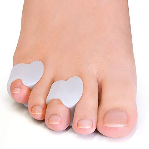 Welnove Gel Zehenspreizer, kleiner Zeh Spacer, kleine Zeh Polster zur Verhinderung von Reibung & Druckentlastung (12er Pack)