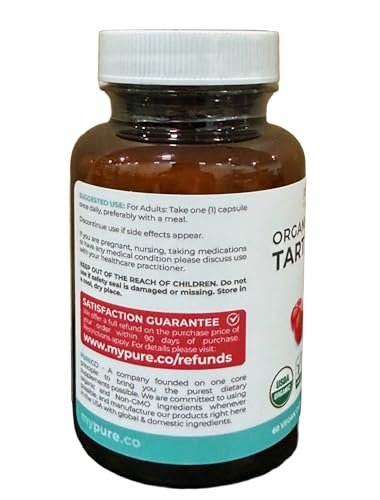 Bio Sauerkirschkapseln mit hoher Konzentration - 500 mg 4:1 Extrakt - 1 Kapsel pro Portion für Harnsäureunterstützung - Vegan, Nicht-GVO & Hergestellt in den USA (2 Monate Vorrat)