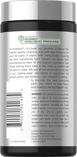 Horbäach Rhodiola Rosea Kapseln | 180 Stück | Nicht-GVO, Glutenfrei Nahrungsergänzungsmittel