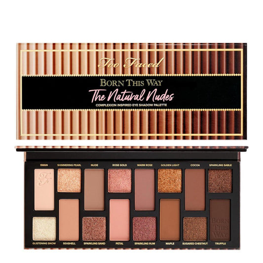 Too Faced Born This Way The Natural Nudes Eye Shadow Palette | Hochpigmentiert + Schimmer | 0,42 Unzen