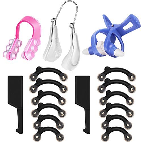 5 Stück Nasenheber Clips Silikon Breiter Nasenformer Brücke Schlankheits Clips Schmerzfrei Schönheitsgerade Werkzeuge für Frauen