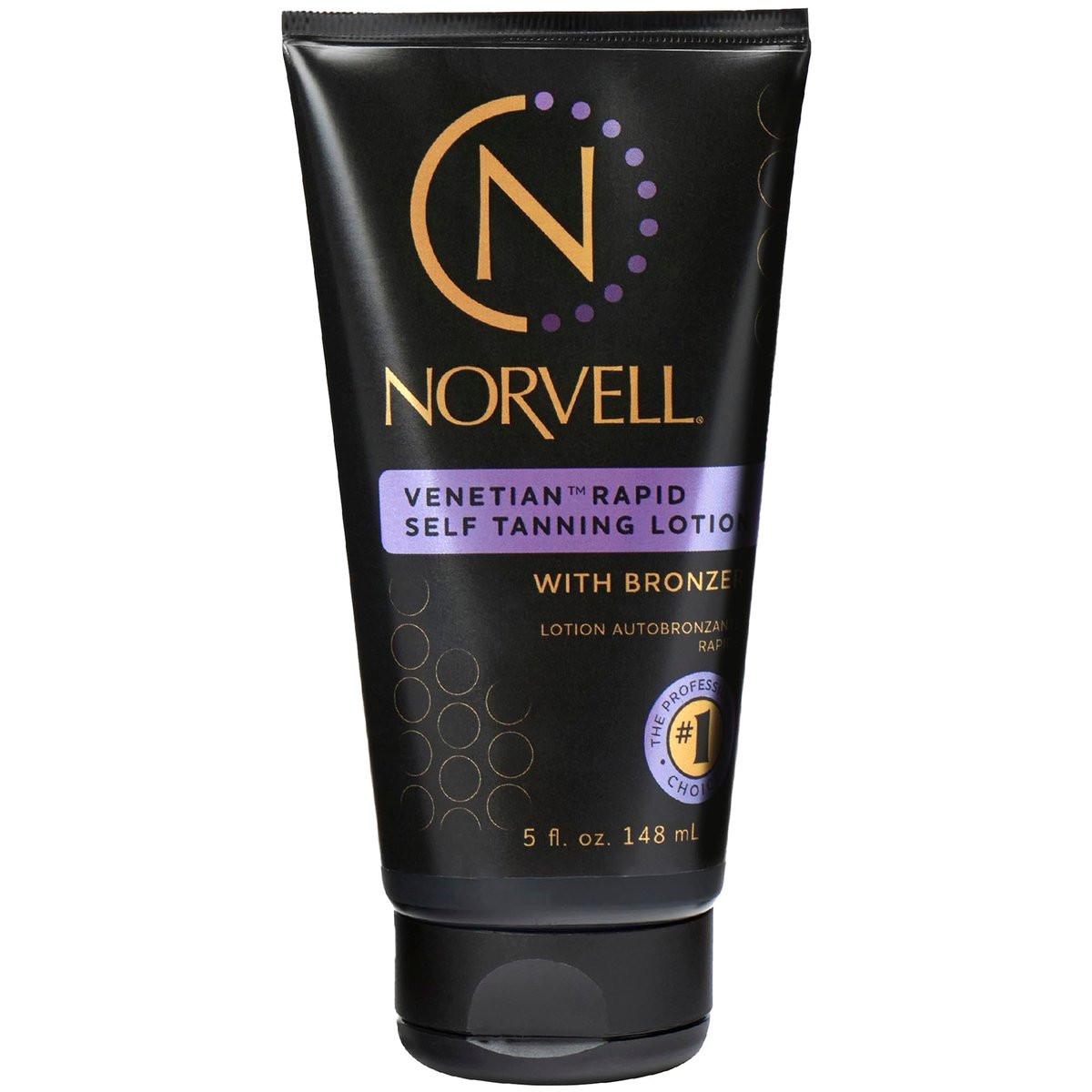 Norvell Venetian Rapid Sunless Self Tanner Lotion 148 ml – Professionelle Selbstbräunungscreme für natürlichen Bronzeglanz, streifenfrei, langanhaltend, anti-orange