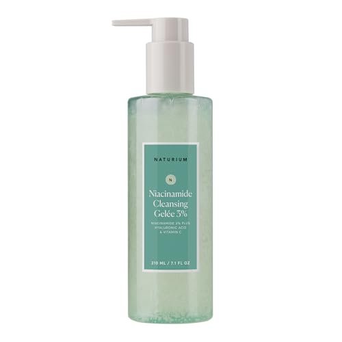 Naturium Niacinamide Reinigungsgelée 3% plus Hyaluronsäure und Vitamin C – Sanfter & glättender Gesichtsreiniger, 200 ml