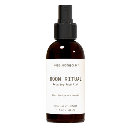 Muse Apothecary Room Ritual – Aromatischer und entspannender Raumnebel, 118 ml, mit natürlichen ätherischen Ölen – Aloe + Eukalyptus + Lavendel