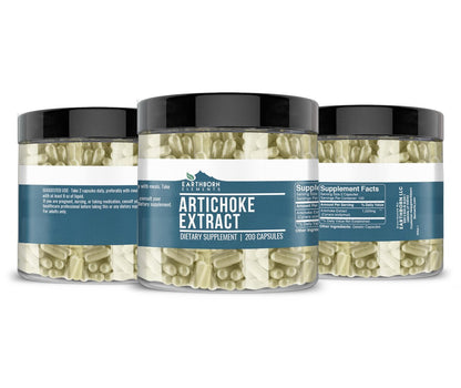Earthborn Elements Artischockenextrakt 200 Kapseln, Rein & Unverdünnt, Ohne Zusatzstoffe