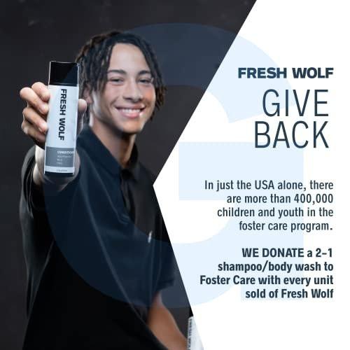 Fresh Wolf Haarstylingwachs für Männer | Professioneller mittlerer Halt | Für alle Haartypen | Natürliche, klassische & ultra-kontrollierte Styles | Hergestellt in den USA | 2 oz, duftend