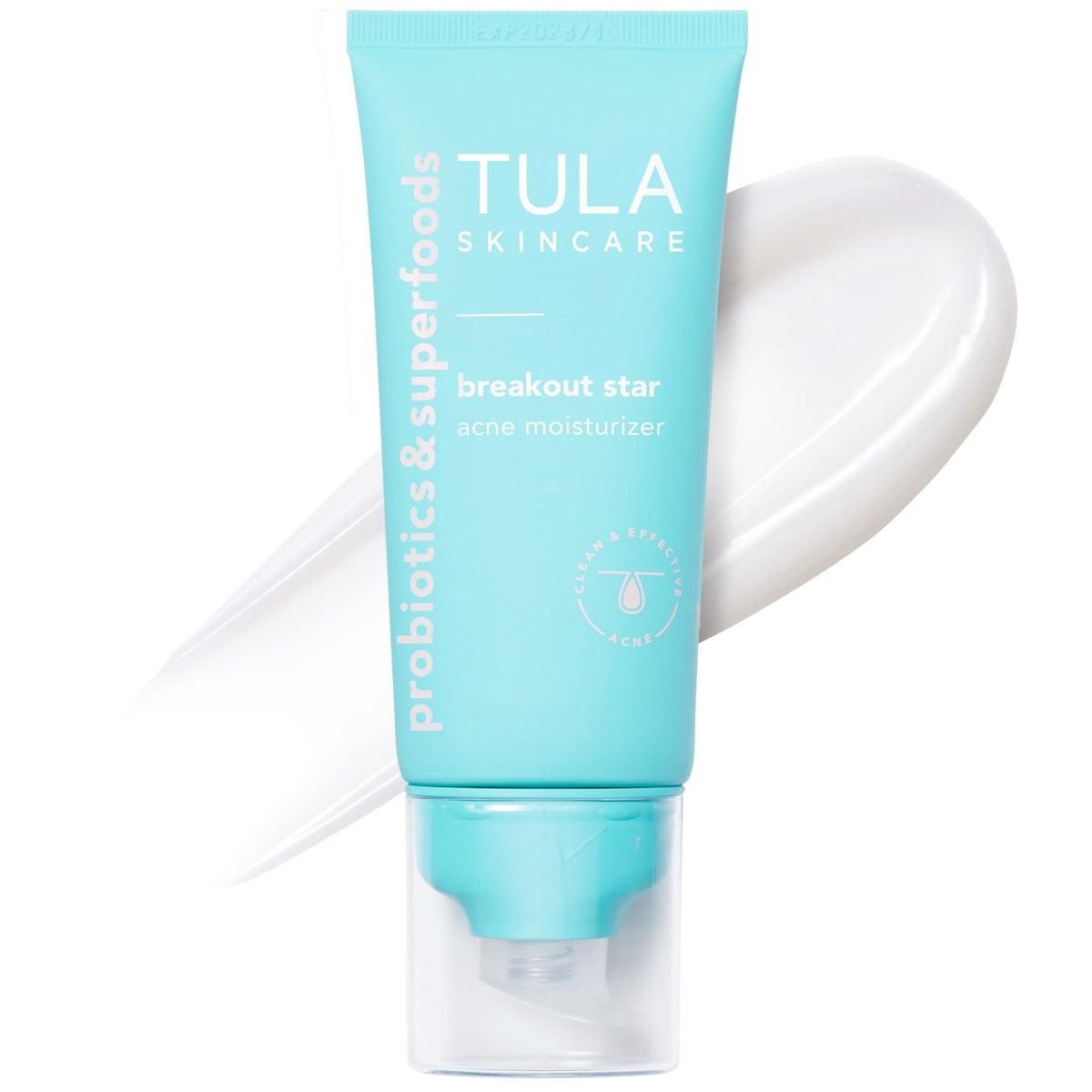 TULA Skin Care Breakout Star – Akne-Feuchtigkeitscreme mit Präbiotika, Salicylsäure und Azelainsäure, 1,7 fl oz