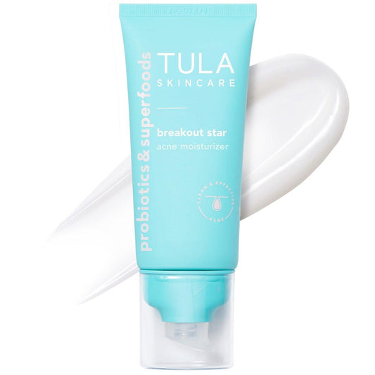 TULA Skin Care Breakout Star – Akne-Feuchtigkeitscreme mit Präbiotika, Salicylsäure und Azelainsäure, 1,7 fl oz