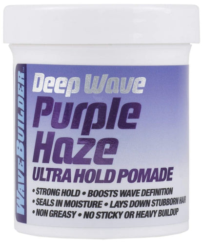 Wavebuilder Deep Wave Purple Haze Ultra Hold Pomade – 85 g für langanhaltende Wellen