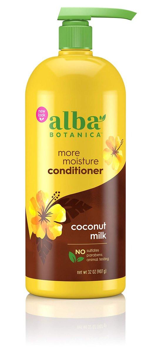 Alba Botanica More Moisture Conditioner für trockenes Haar, Kokosmilch, 946 ml