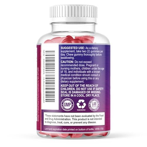 Haarvitamine Gummibärchen mit Biotin 5000 mcg pro Portion – Haarwachstum Unterstützung mit Vitamin E & C für dickeres, stärkeres & schöneres Haar – Haar, Haut und Nägel Vitamin, glutenfrei – 60 Gummibärchen