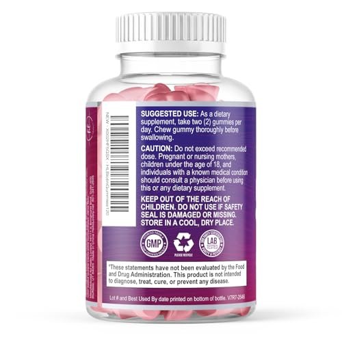 Hello Lovely! Haar Vitamine Gummis mit Biotin 5000 mcg pro Portion - Unterstützt das Haarwachstum mit Vitaminen E & C für dickeres, stärkeres & schöneres Haar - Vitamin für Haut, Haare und Nägel, glutenfrei - 120 Gummis