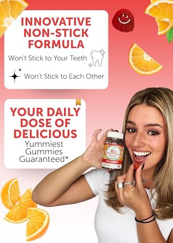 Lunakai Vitamin B12 Gummis 3000mcg – Energie, Gehirn & Stoffwechsel – Methylcobalamin für Erwachsene – Vegan & Non-GMO – 60 Gummis