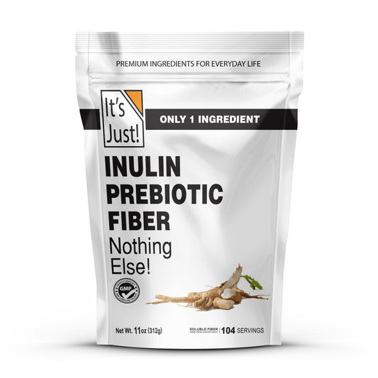 It's Just! - Inulin-Präbiotikum-Faser, wasserlöslich, Chicorée-Wurzelpulver, fördert die Darmgesundheit, hergestellt in den USA, Produkt aus Belgien, vegan/keto-freundlich - 311 g (11 Unzen)
