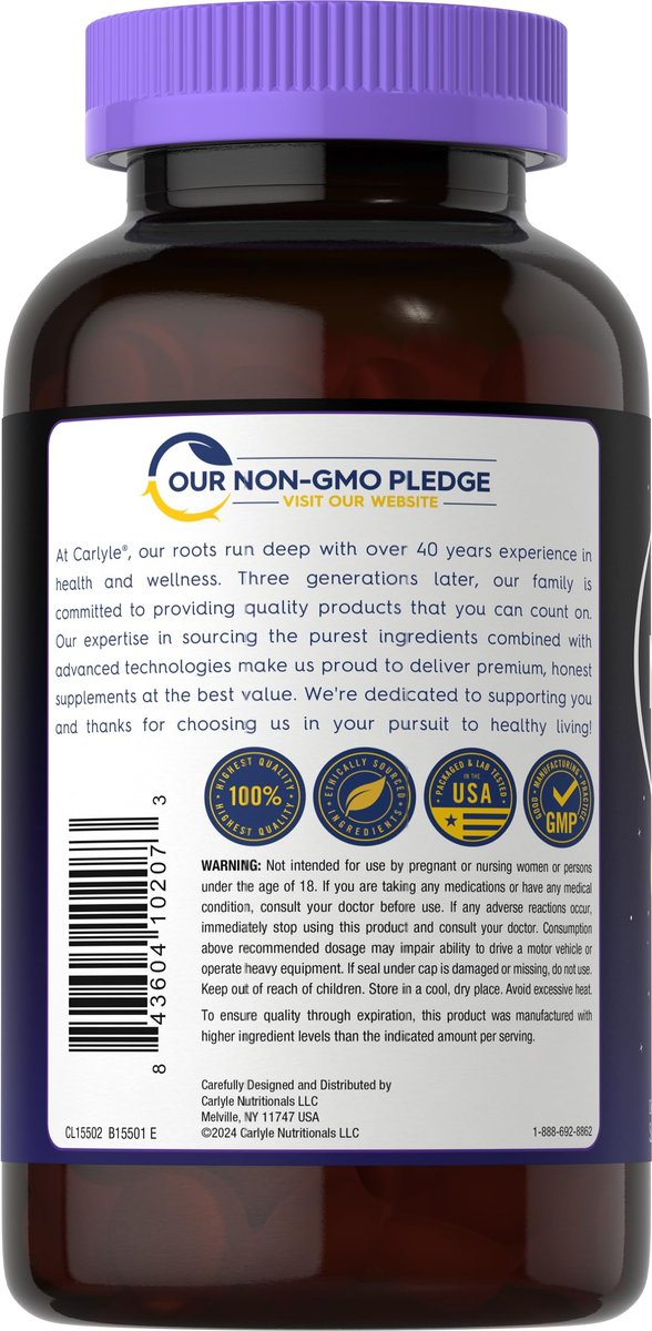 Carlyle Melatonin Gummis 10mg | 180 Stück | Schlafhilfe für Erwachsene | Beerengeschmack | Vegan, Nicht-GVO, Glutenfrei