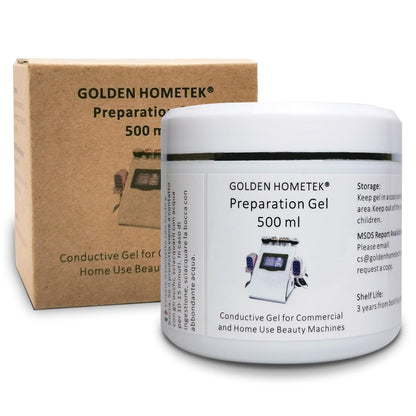 Mikrostrom-Leitgel für Gesichts- und Körperstraffung – Golden Hometek 500 ml