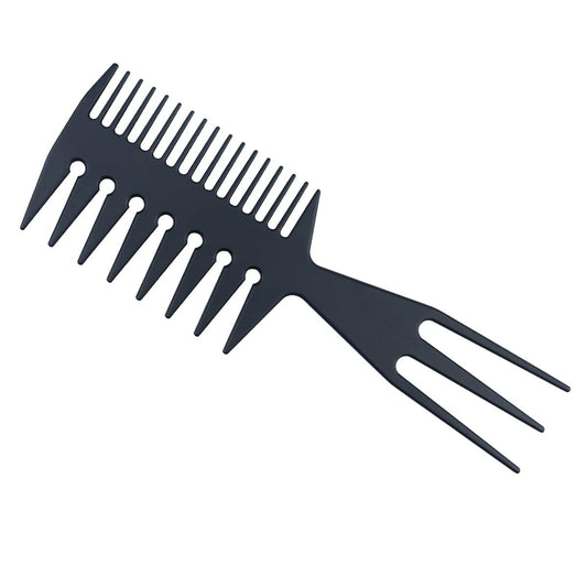 3-in-1 Fischgräten-Kamm für Haarverlängerungen, Entwirren, Stylen und Färben – Ideal für Salon, Barbershop, Undercut, Mohawk und Quiff