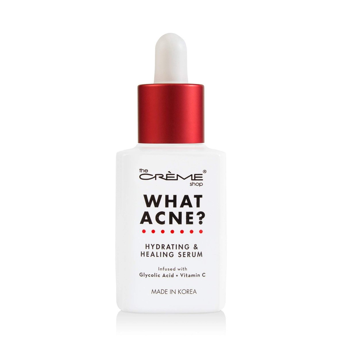The Crème Shop Korean Skin Care | What Acne? - Hydrierendes & heilendes Vitamin-C-Serum gegen Akne, stumpfe Haut, Reizungen, beruhigend, porentief reinigend