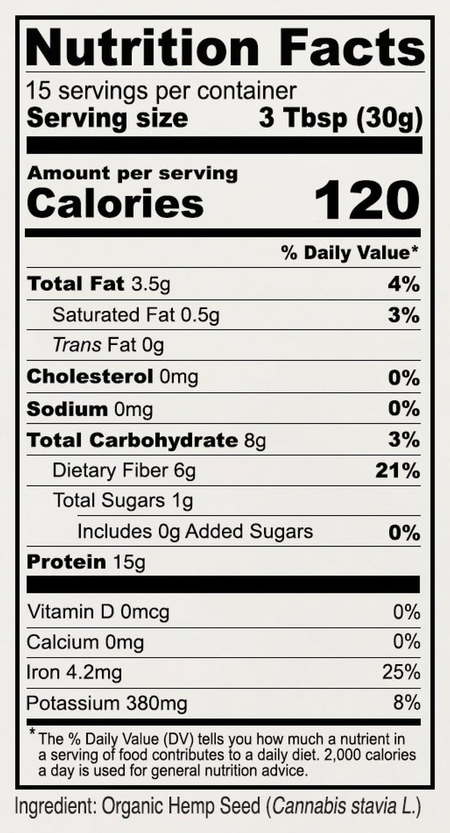 Anthony's Bio Hanfproteinpulver, 1 Pfund, kaltgepresst, glutenfrei, nicht genetisch verändert, feines Pulver
