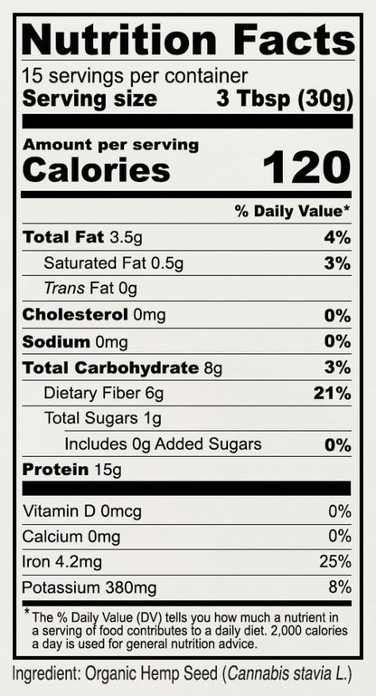 Anthony's Bio Hanfproteinpulver, 1 Pfund, kaltgepresst, glutenfrei, nicht genetisch verändert, feines Pulver