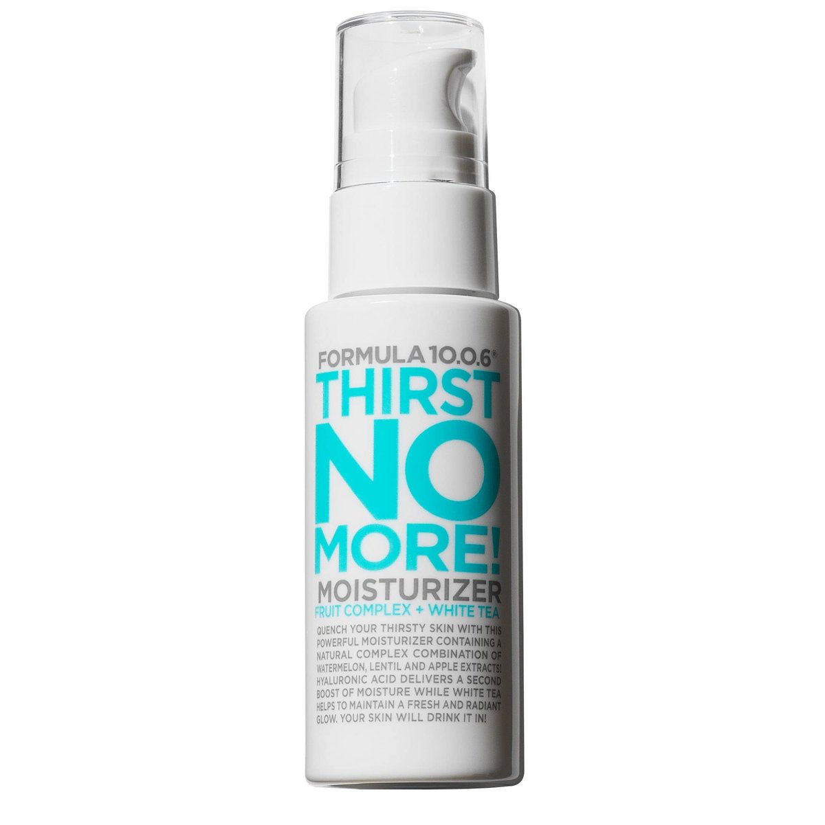 FORMULA 10.0.6 Thirst No More Feuchtigkeitscreme – Tägliche Gesichtsfeuchtigkeitscreme für trockene Haut mit Wassermelonen-, Linsen- und Apfelextrakten – 50 ml