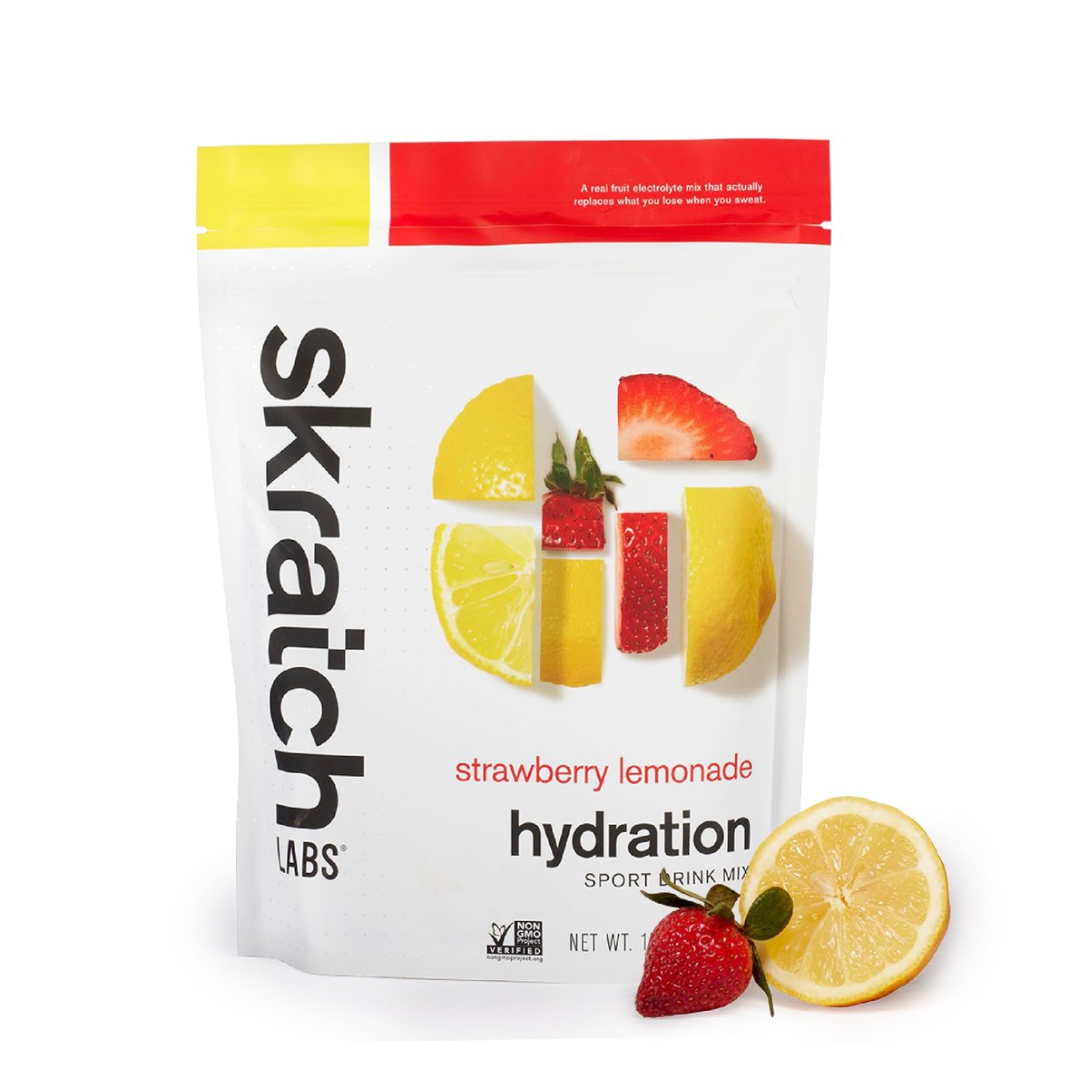 Skratch Labs Hydration Sportgetränk – Erdbeer-Limonade mit echter Frucht | 20 Portionen | Vegan, Non-GMO, saubere Inhaltsstoffe