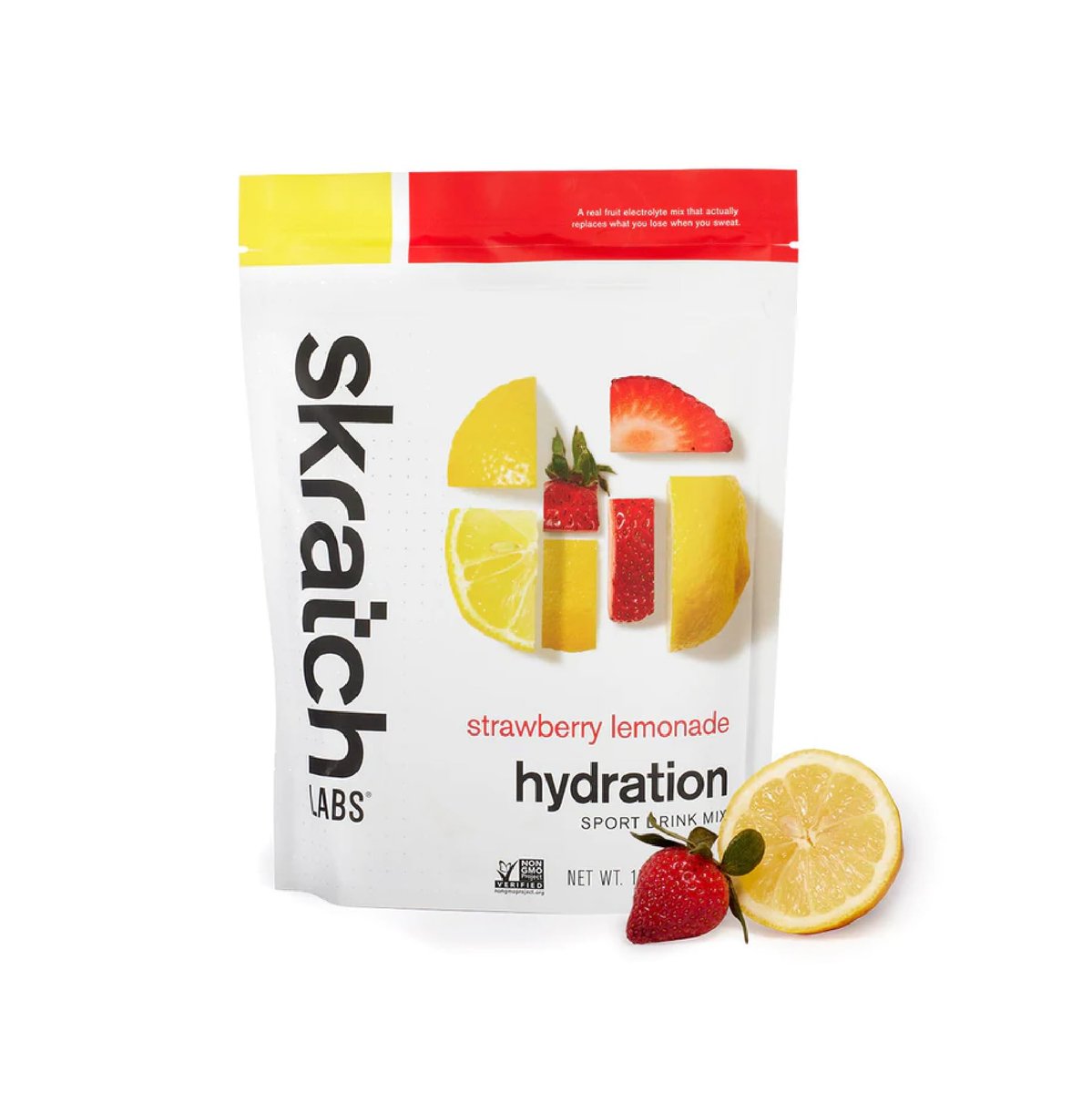 Skratch Labs Hydration Sportgetränk – Erdbeer-Limonade mit echter Frucht | 20 Portionen | Vegan, Non-GMO, saubere Inhaltsstoffe