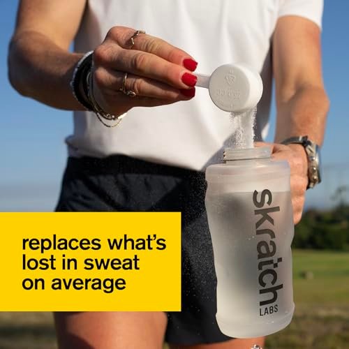 Skratch Labs Hydration Sportgetränk – Erdbeer-Limonade mit echter Frucht | 20 Portionen | Vegan, Non-GMO, saubere Inhaltsstoffe