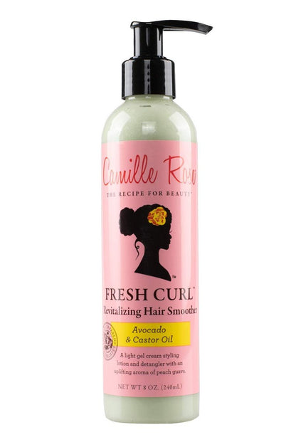 Camille Rose Fresh Curl Revitalizing Hair Smoother mit Avocado & Rizinusöl, 240 ml