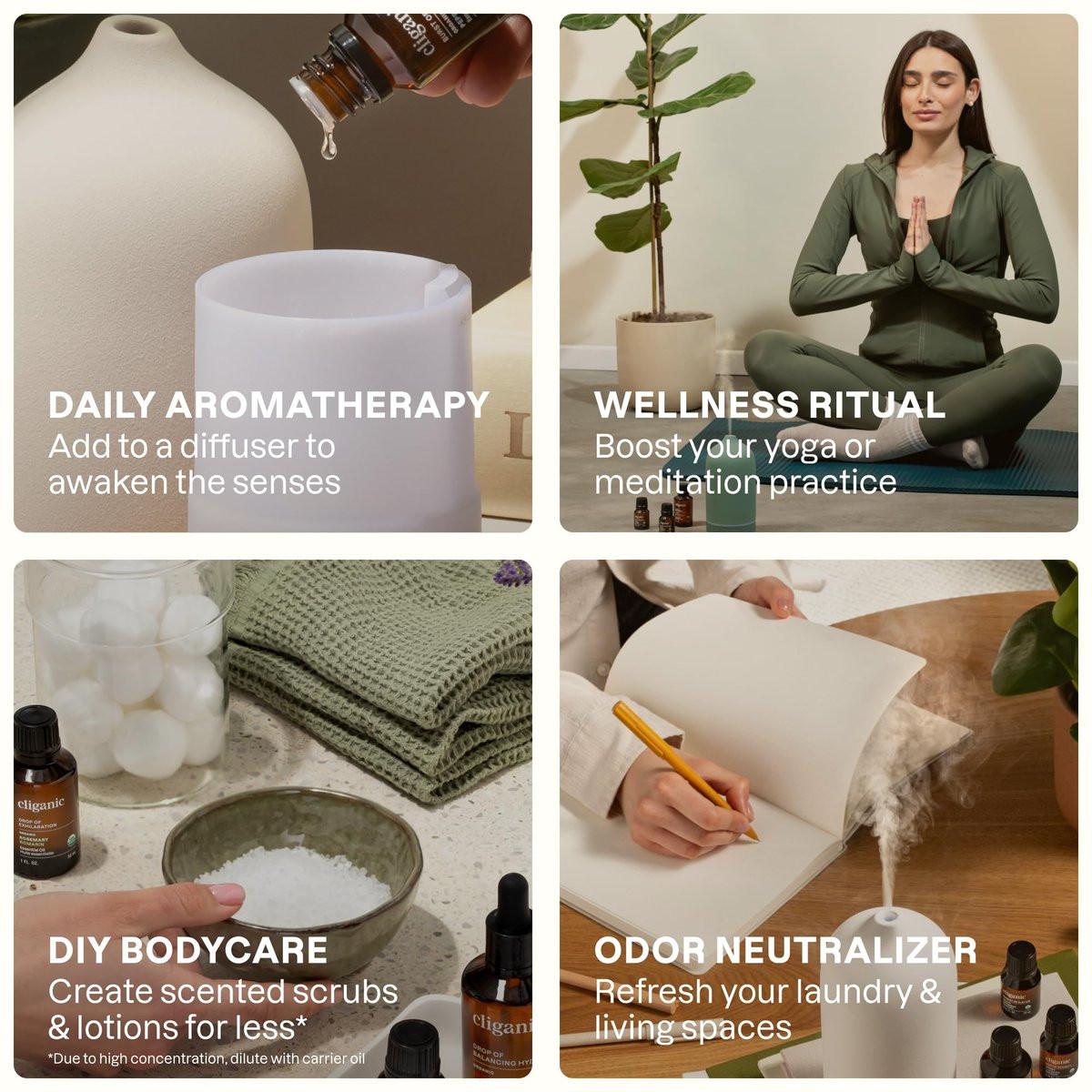 Cliganic Bio Bergamotte Ätherisches Öl, 100% Rein Natürlich für Aromatherapie | Non-GMO Verifiziert