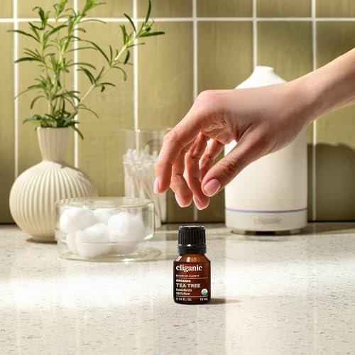 Cliganic Bio Teebaumöl – 100% reines natürliches ätherisches Öl für Aromatherapie, Non-GMO verifiziert (30 ml)