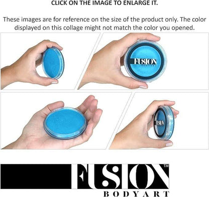 Fusion Body Art Gesichtsfarbe | PRO Paraffinweiß (32g) – Professionelle, wasseraktivierte Gesichts- und Körperbemalung, hypoallergen, ungiftig, vegan, FDA-konform