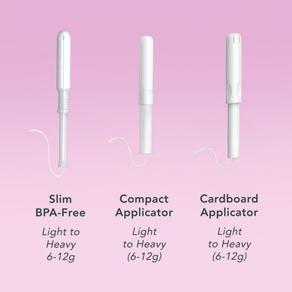 Rael Tampons mit Kompakt-Applikator – Biologische Baumwolle, mittlere Saugstärke, BPA-frei, chlorfrei, Leak Locker Technologie (36 Stück, Regular)