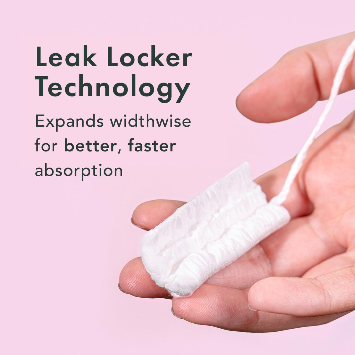 Rael Tampons mit Kompakt-Applikator – Biologische Baumwolle, mittlere Saugstärke, BPA-frei, chlorfrei, Leak Locker Technologie (36 Stück, Regular)