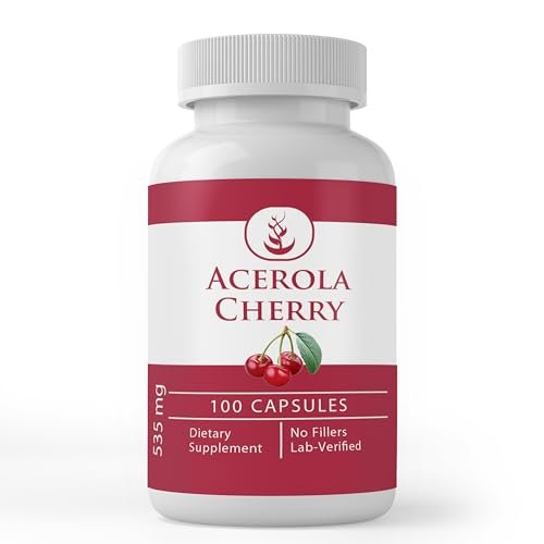 Pure Original Ingredients Acerola-Kirsche, 100 Kapseln – Immer rein, ohne Zusätze oder Füllstoffe