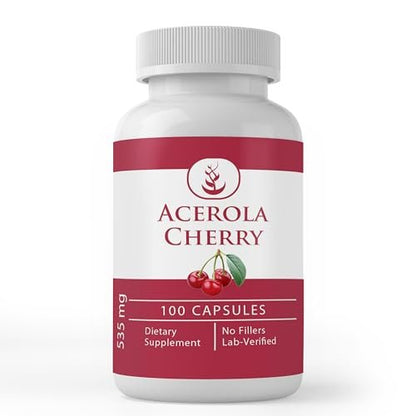 Pure Original Ingredients Acerola-Kirsche, 100 Kapseln – Immer rein, ohne Zusätze oder Füllstoffe