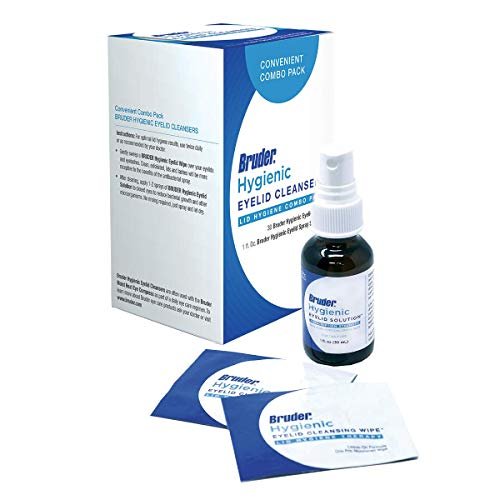 Bruder Hygienic Eyelid Cleansers Value Pack | Tägliche Lid- und Wimpernpflege mit Reinigungstüchern und Spraym für die Augenlidhygiene