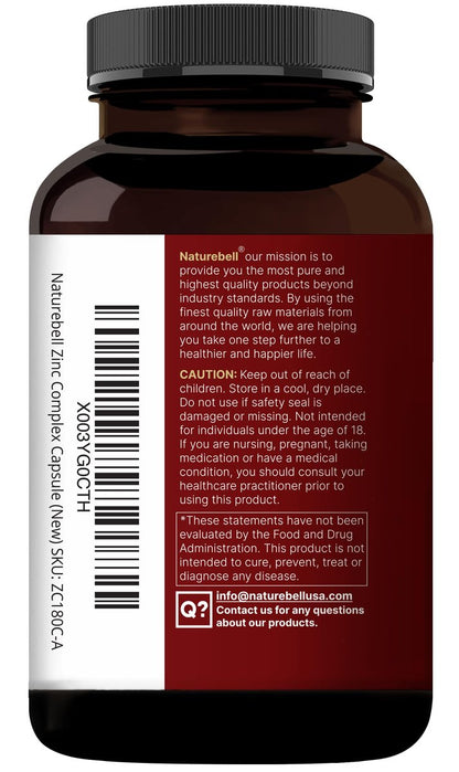 NatureBell Zink Quercetin mit Vitamin C & D3, 240 Kapseln | Quercetin 1000mg + Zink 50mg + Vitamin C 250mg + Vitamin D3 5000 IE | 4-in-1 Fortschrittliche Immun- & Lungenunterstützung | ZincVanta Formel