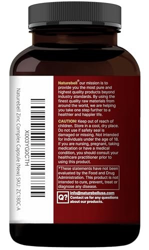 NatureBell Zink Quercetin mit Vitamin C & D3, 240 Kapseln | Quercetin 1000mg + Zink 50mg + Vitamin C 250mg + Vitamin D3 5000 IE | 4-in-1 Fortschrittliche Immun- & Lungenunterstützung | ZincVanta Formel