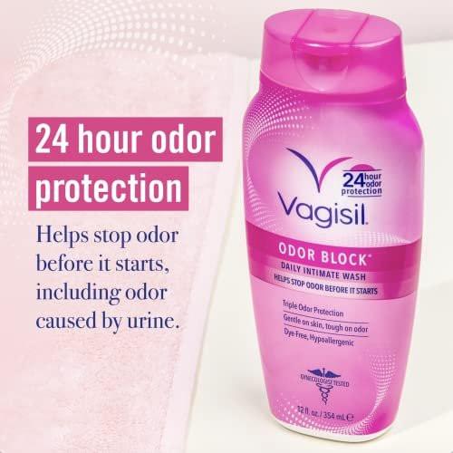 Vagisil Femininwaschgel für die Intimhygiene, Geruchsblocker, Gynäkologisch getestet, Hypoallergen, 12 Unzen (3er-Pack)