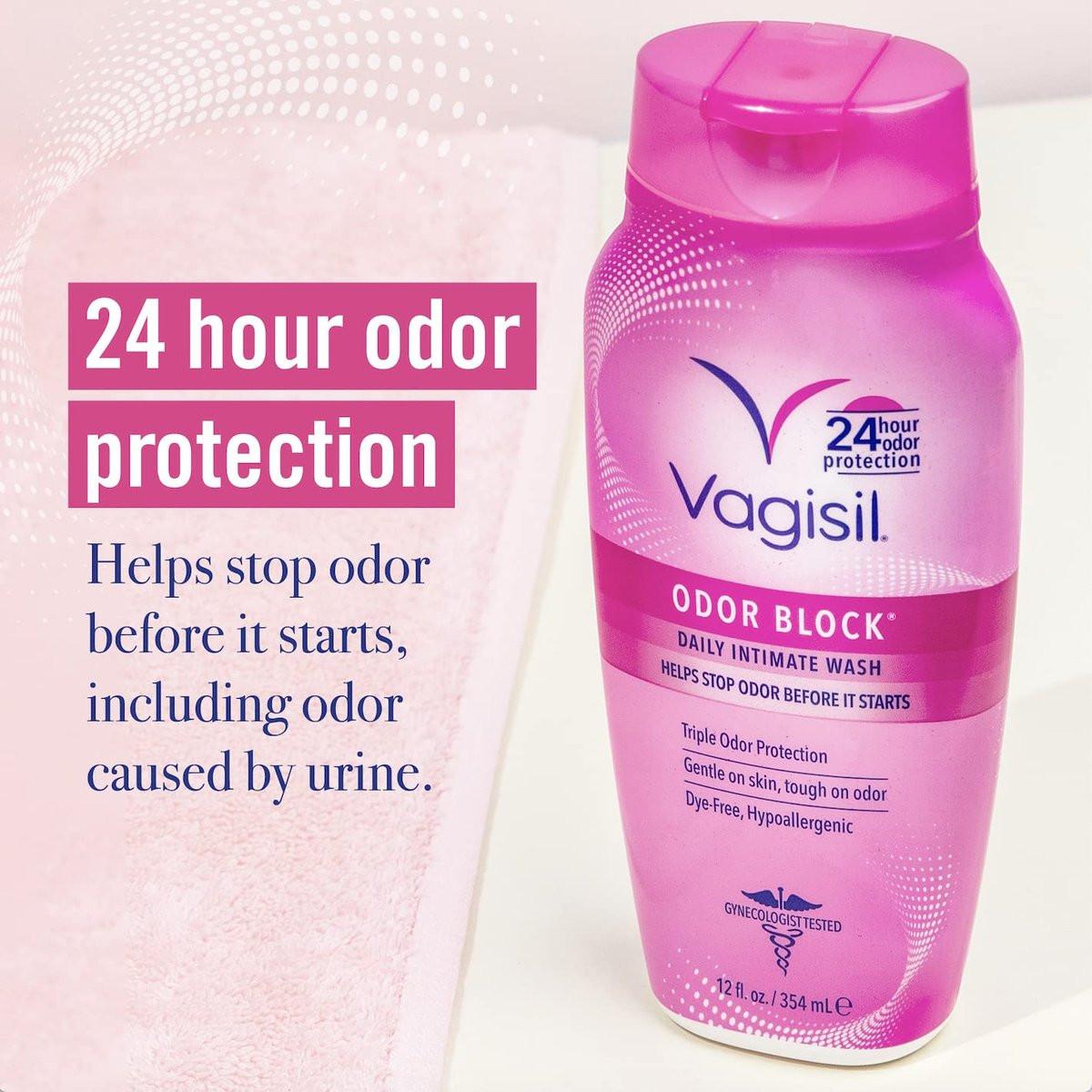 Vagisil Femininwaschgel für die Intimhygiene, Geruchsblocker, Gynäkologisch getestet, Hypoallergen, 12 Unzen (3er-Pack)