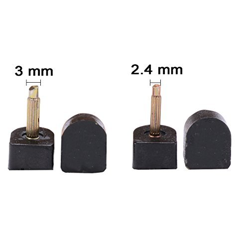 luakesa 24 Paar Hochhackige Schuhspitzen Ersatzspitzen Reparaturset für Damen, 6 Größen, 8/9/10/11/12/12,5 mm, U-Form, Schwarz