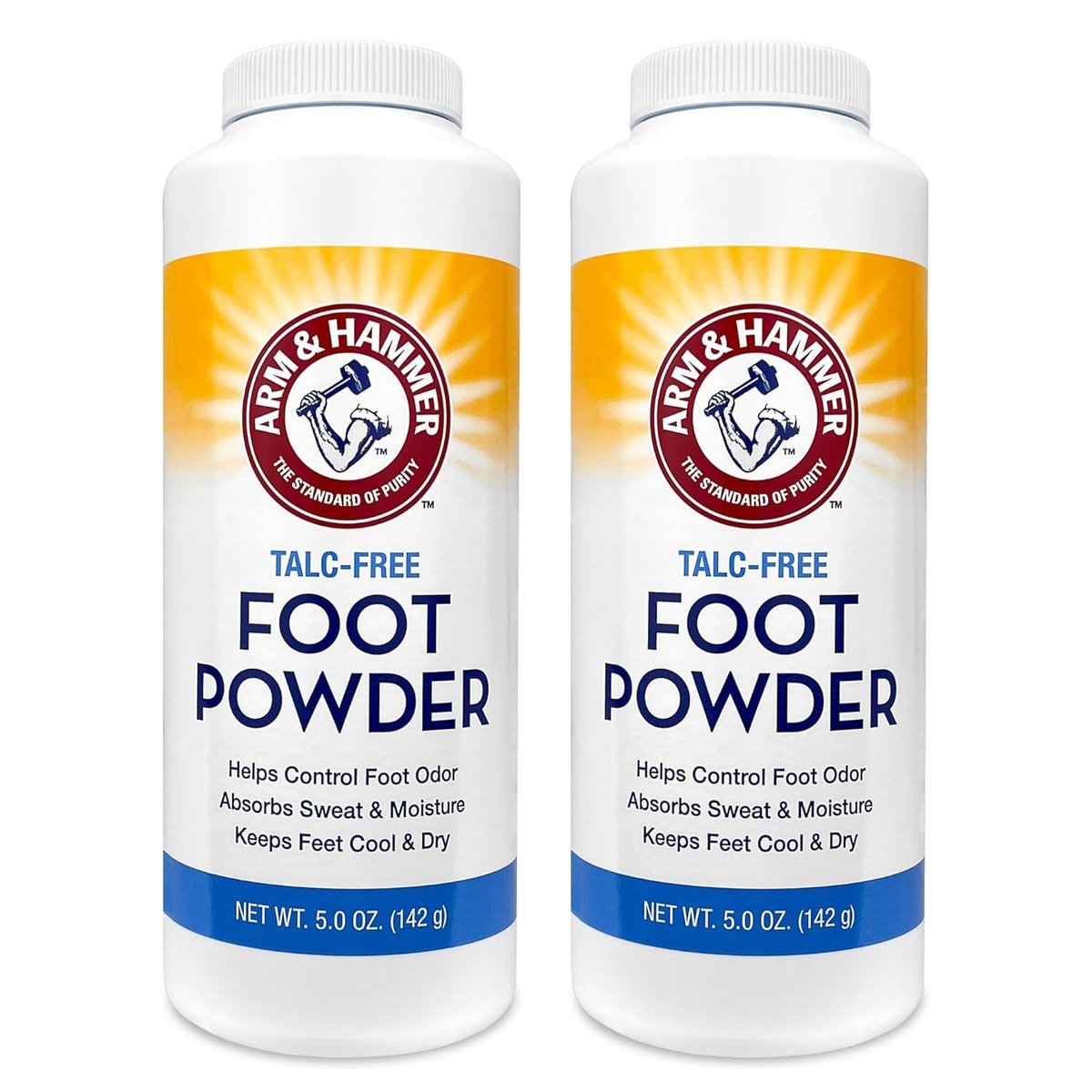 Arm & Hammer Talkfreies Fußpuder 5,0 oz (2er-Pack)