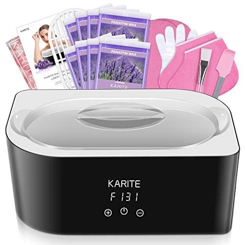Karite Paraffin Wax Machine für Hände und Füße - 4000ml Paraffin Wax Bad mit automatischer Zeit- und Temperaturregelung, Befeuchtungsset