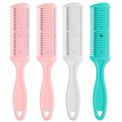Glamlily Haarentferner Kamm Set - Spliss Trimmer - Müheloser Ausdünnkamm - 4er-Pack - 7,1 x 1,2 Zoll - Verschiedene Farben